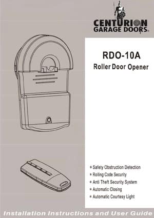 User Guides Centurion Garage Doors